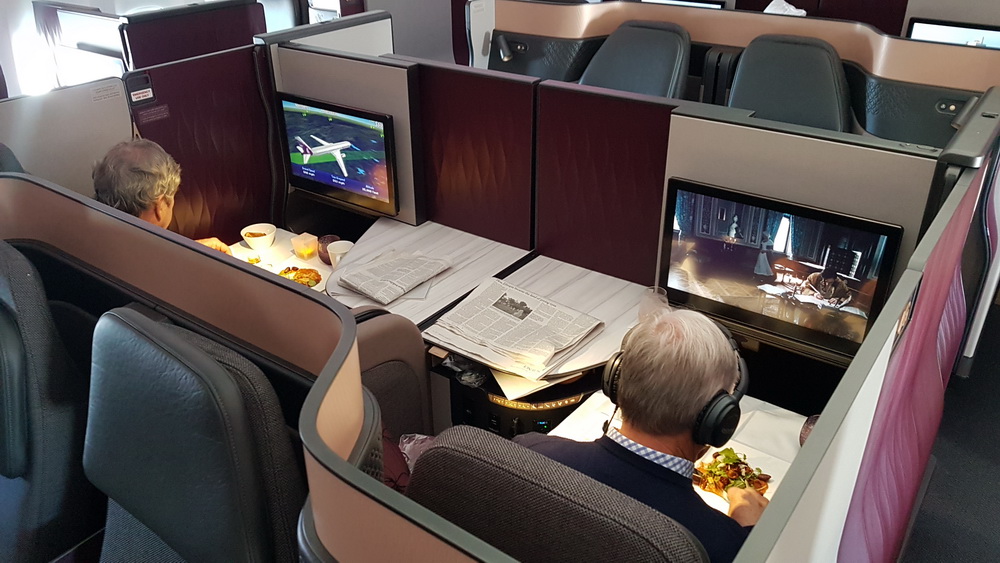 Qatar Airways Qsuite Business Class double Qsuite