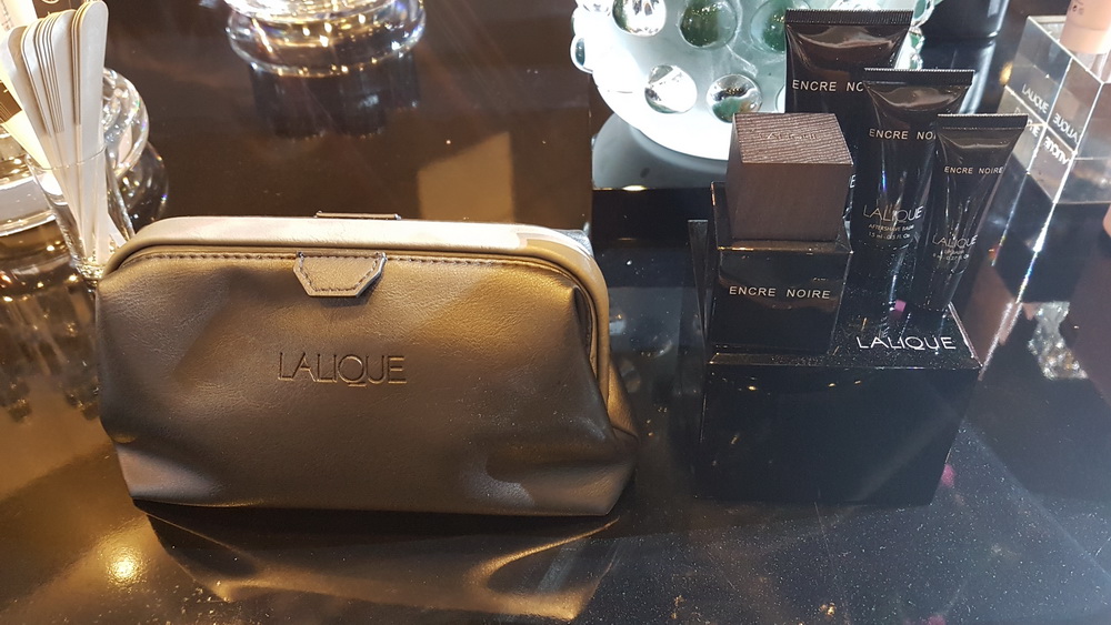 Singapore Airlines First Class Suite Unisex Amenity Kit by Lalique.