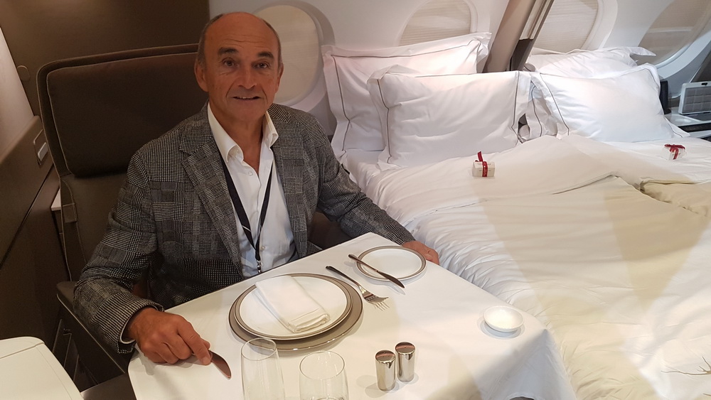 Mr Jacques Pierrejean, chief designer of the new Singapore Airlines First Class Suites.