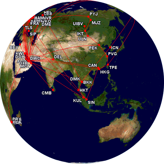 2017 Flight Map