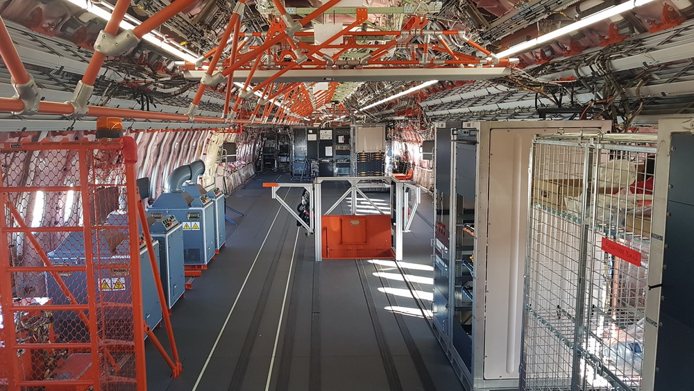 Interior of A350-1000 XWB Test Plane