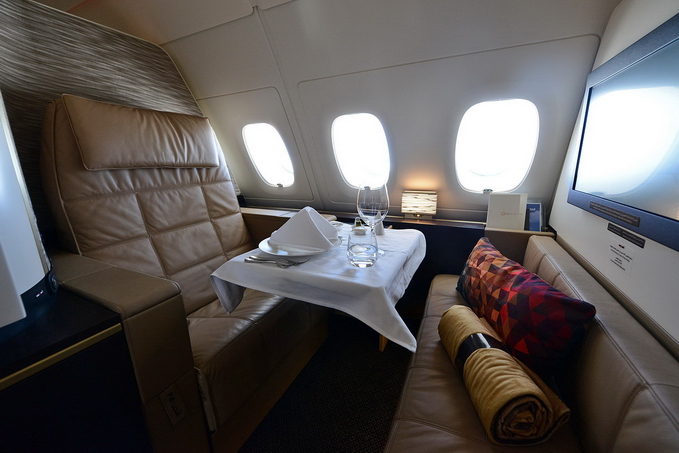 Etihad First Class Apartment on A380
