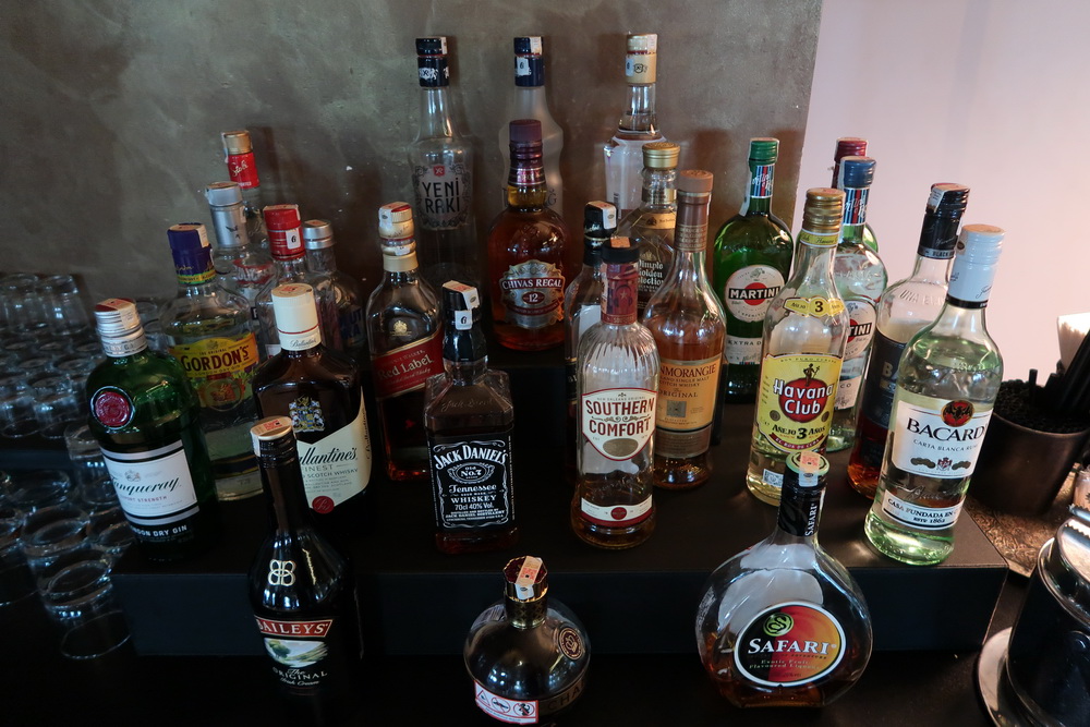 a group of bottles of alcohol