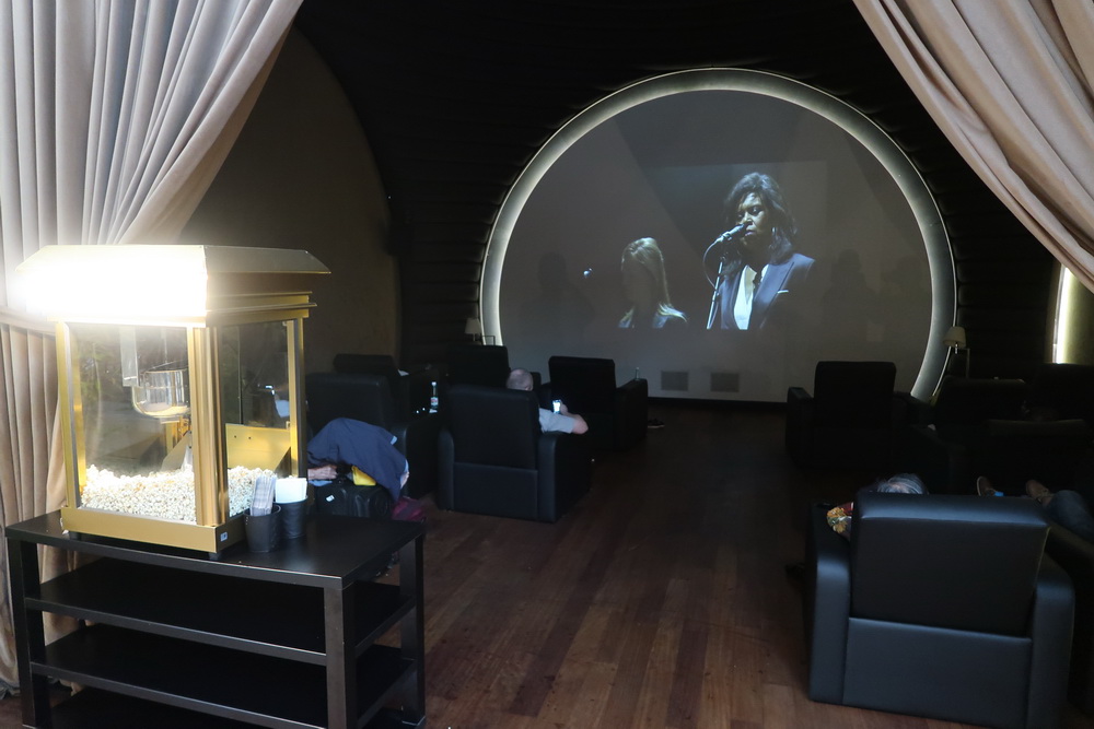 Turkish Airlines Istanbul Business Class Lounge Movie Theatre