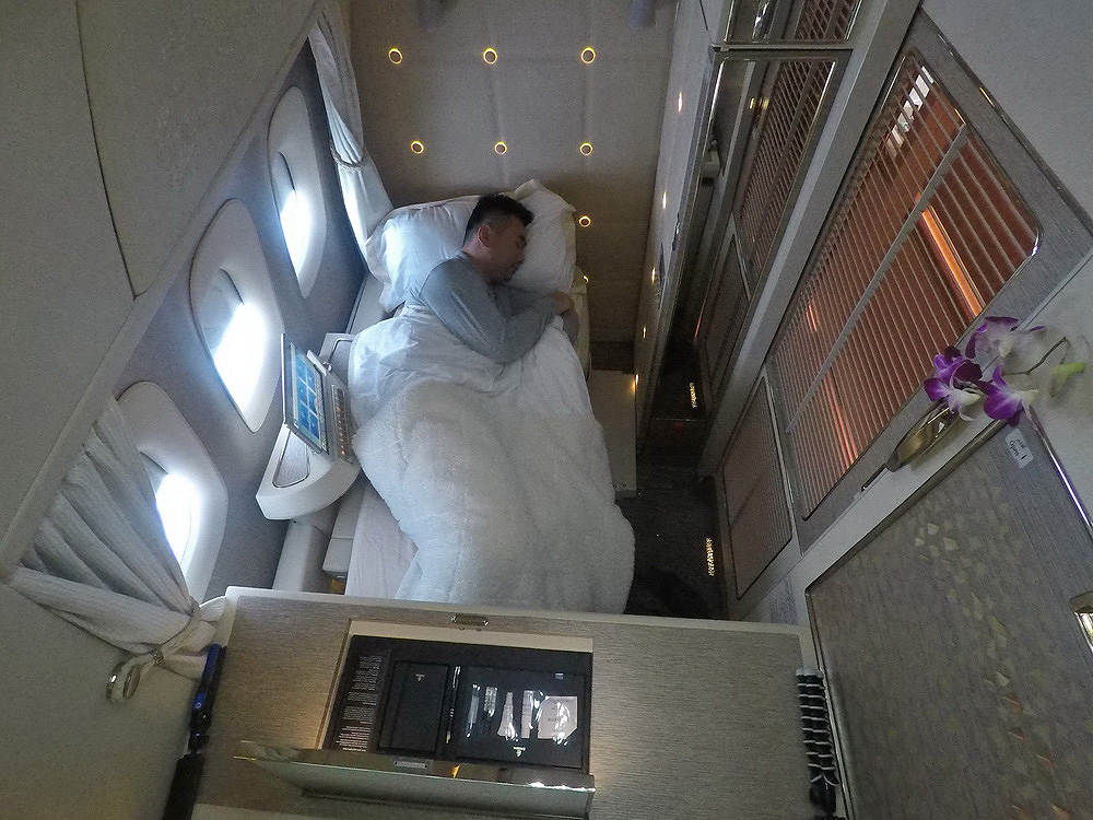 Emirates New First Class Suite with full privacy