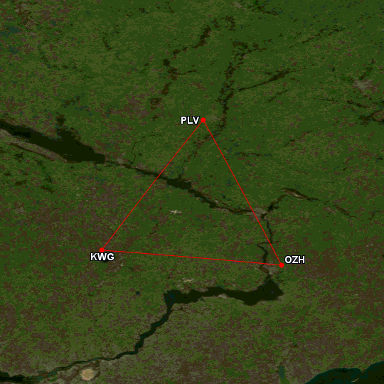 Flight Map of Day 3