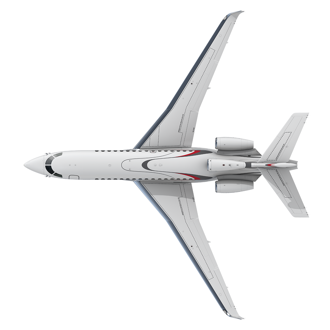 a white airplane with two wings
