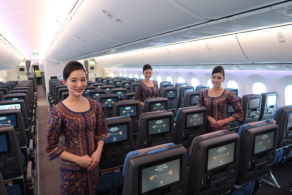 Singapore Airlines Boeing 787-10 Economy Class