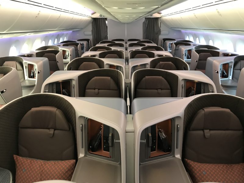 Singapore Airlines Boeing 787-10 Business Class