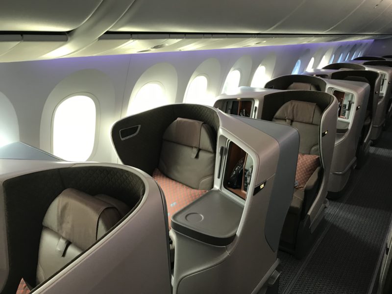 Singapore Airlines Boeing 787-10 Business Class