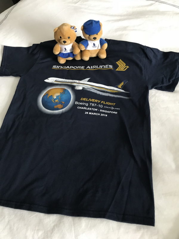 two stuffed animals on a shirt