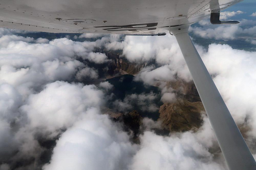 Our Cessna Flight over Mt Pinatubo