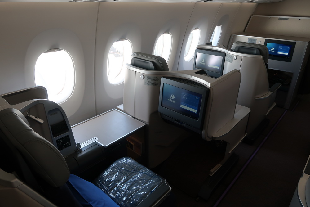 Malaysia Airlines A350 Business Class cabin