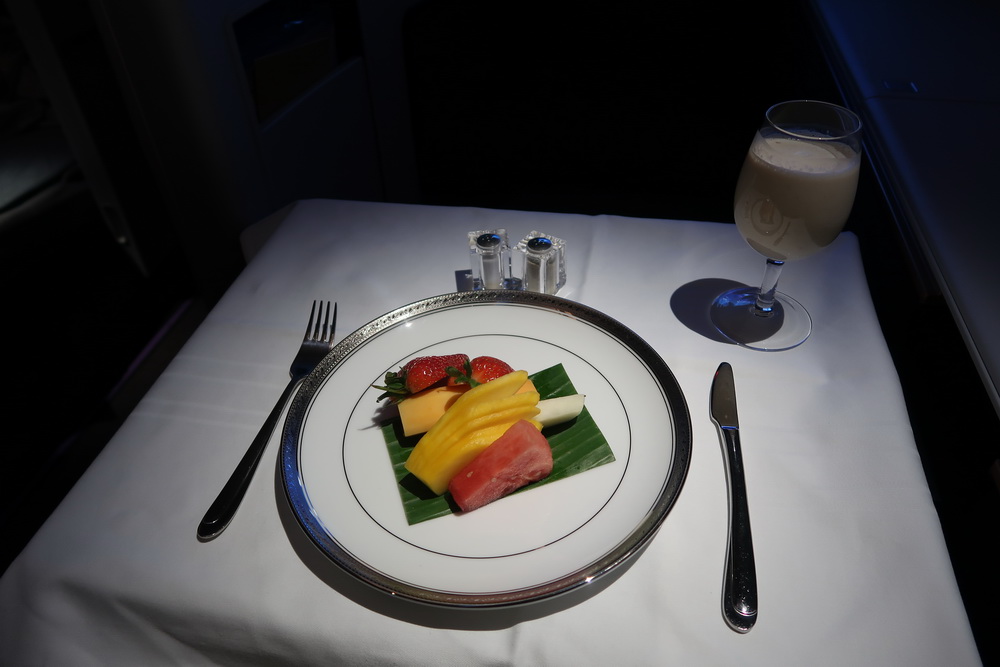 Malaysia Airlines First Class Fruit Plate