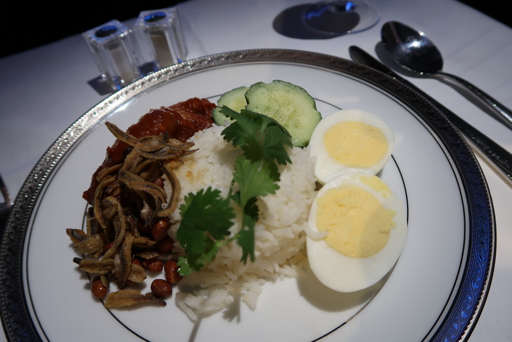 Malaysia Airlines First Class Nasi Lemak