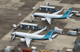 airplanes parked at an airport