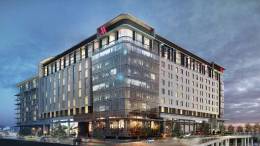 a building with a glass facade