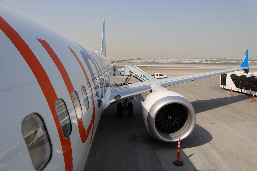 an airplane with an engine and a ramp