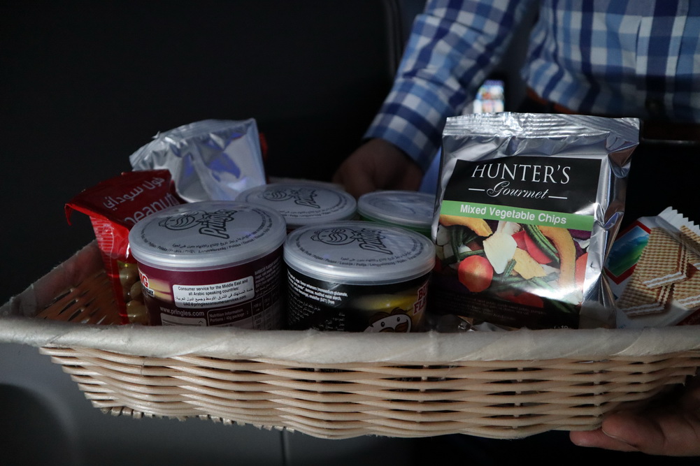 a basket of food and snacks