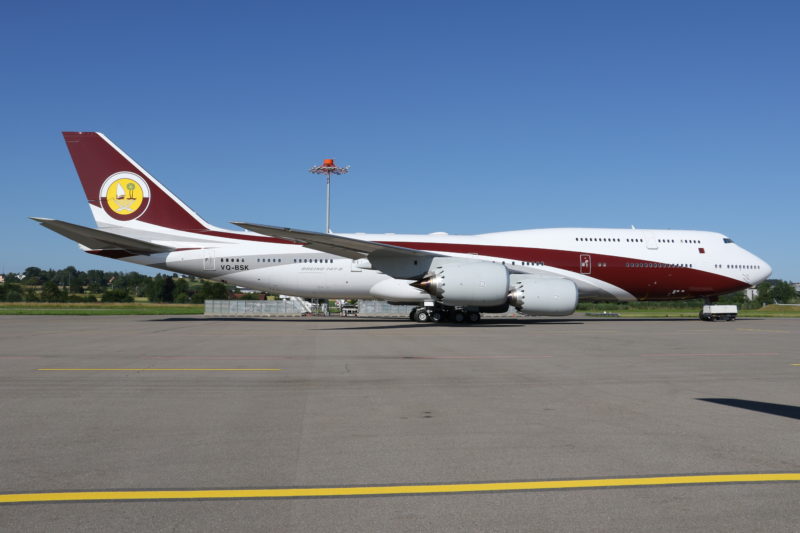 VQ-BSK, Qatar Amiri B747-8 at Zurich