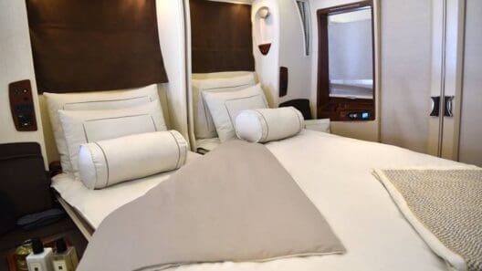 a two beds in a room