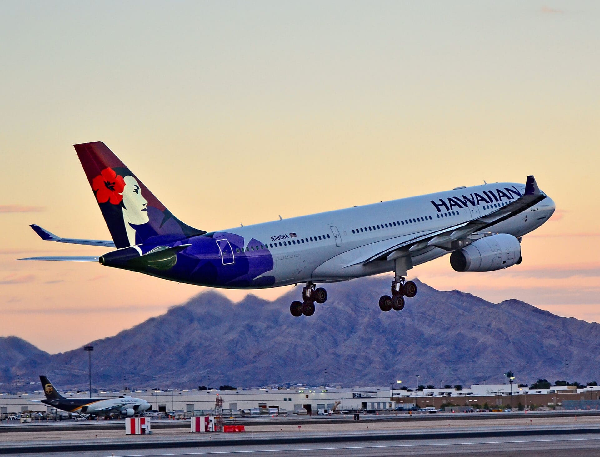 a plane taking off from runway