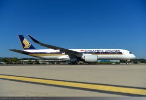 a large airplane on a runway