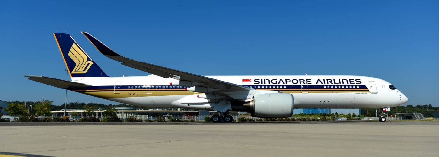 a large airplane on a runway