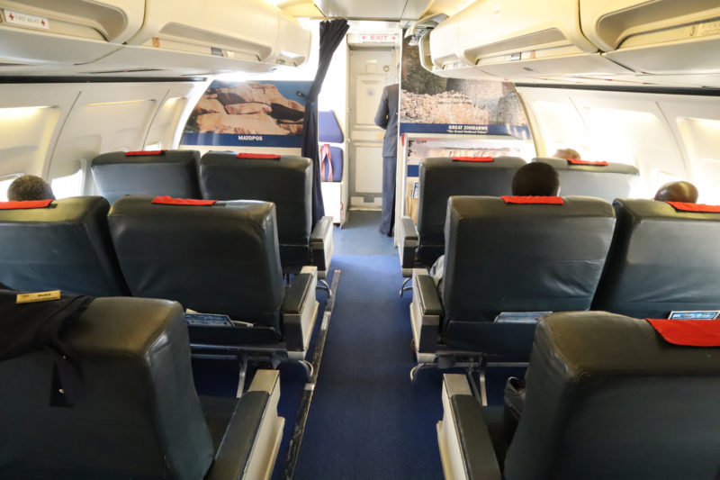Air Zimbabwe B737-200 interior