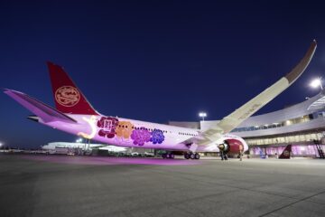 Juneyao Airlines takes delivery of their first Boeing 787 Dreamliner