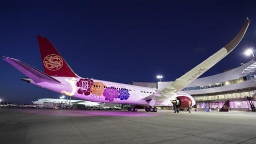 Juneyao Airlines takes delivery of their first Boeing 787 Dreamliner
