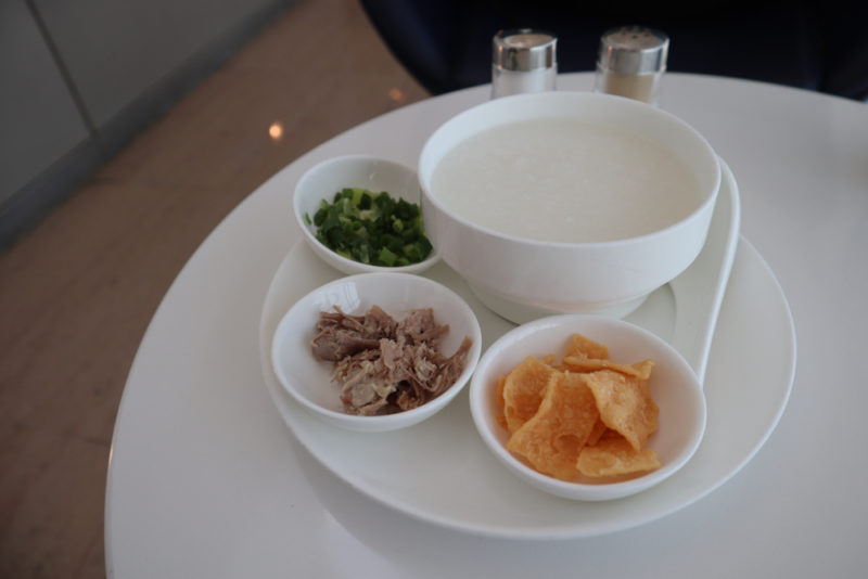 Congee for Breakfast at United Club