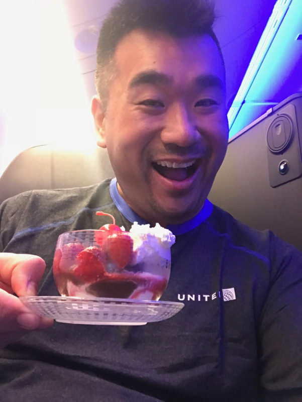 Happy times on-board United Polaris!