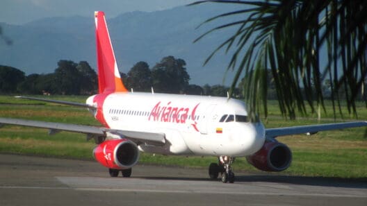 a plane on the runway