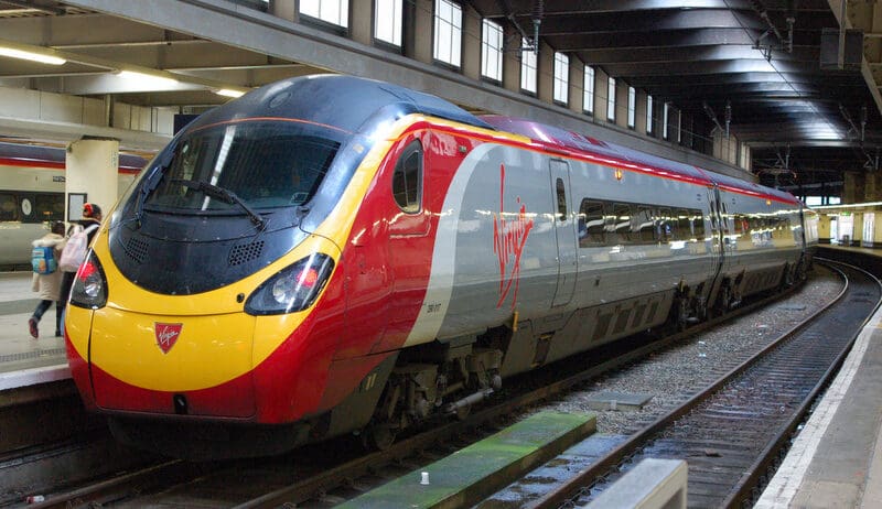 a train on the tracks