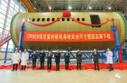 First CR929 fuselage prototype complete