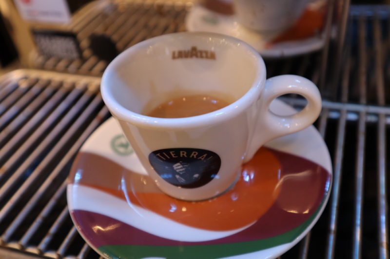 a cup of coffee on a saucer