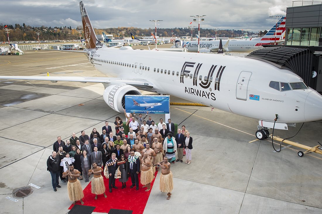 Fiji Airways receives first Boeing 737 MAX