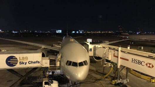 an airplane at an airport