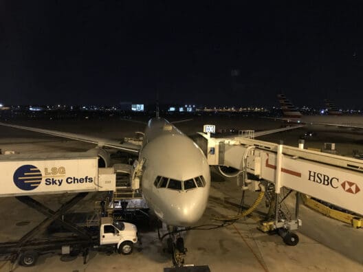 an airplane at an airport