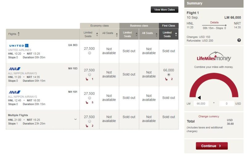 a screenshot of a flight schedule