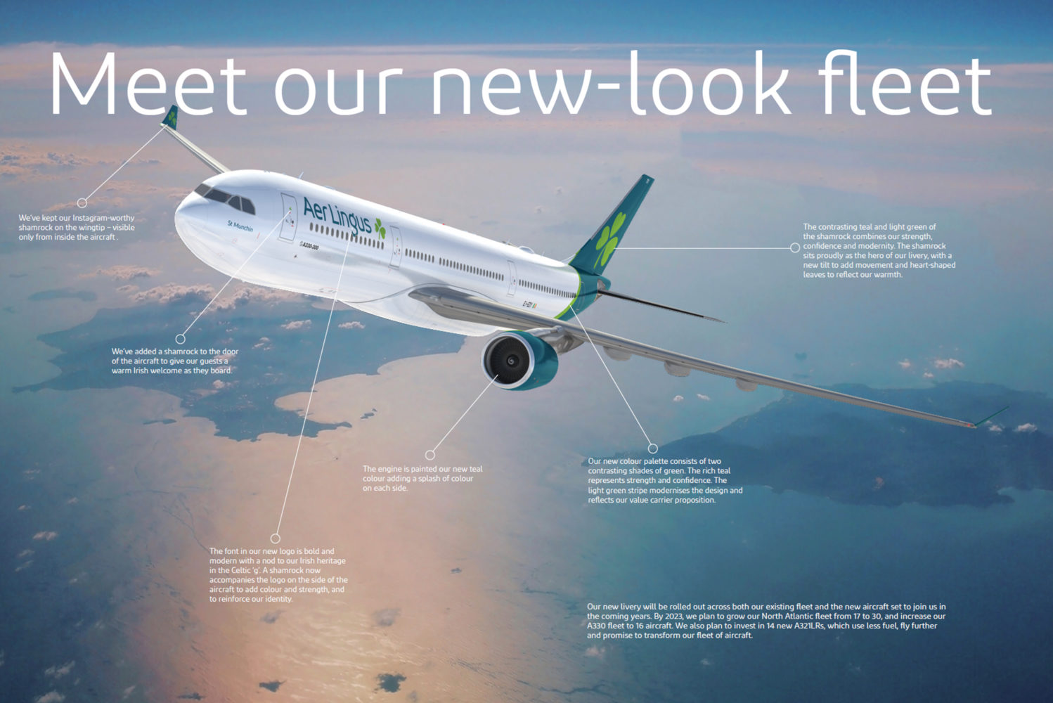 Aer Lingus unveils new livery
