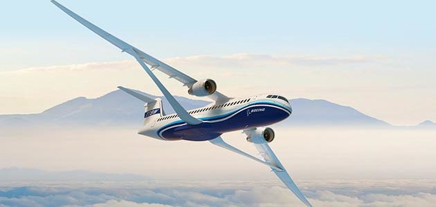Boeing unveils future wing design