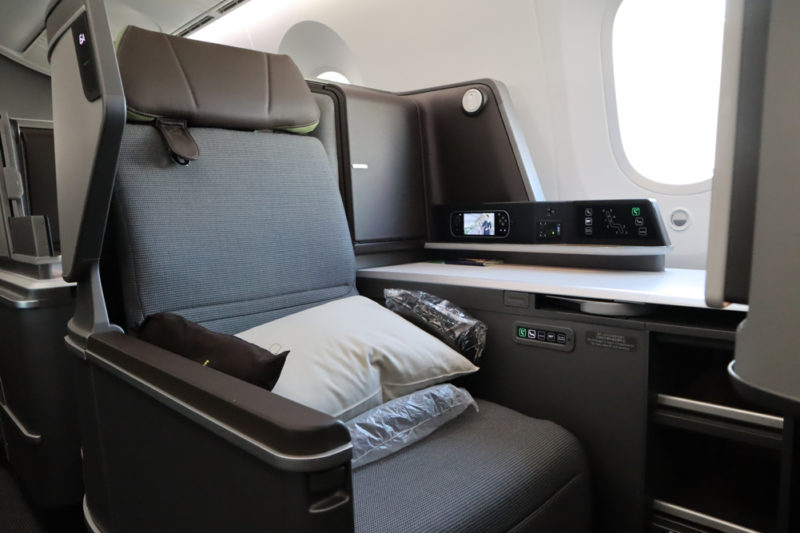 EVA Air B787-9 Business Class seat