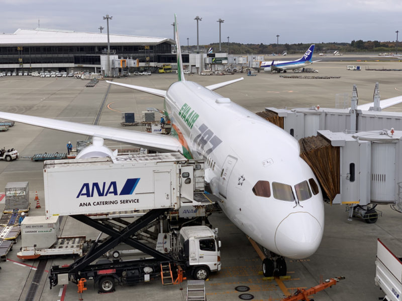 an airplane at an airport