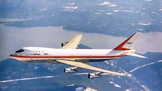 First Flight of the Boeing 747
