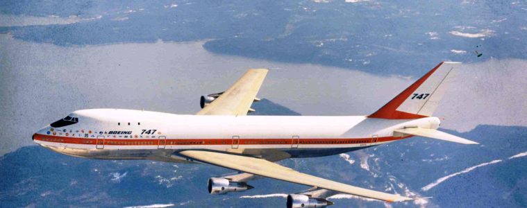 First Flight of the Boeing 747