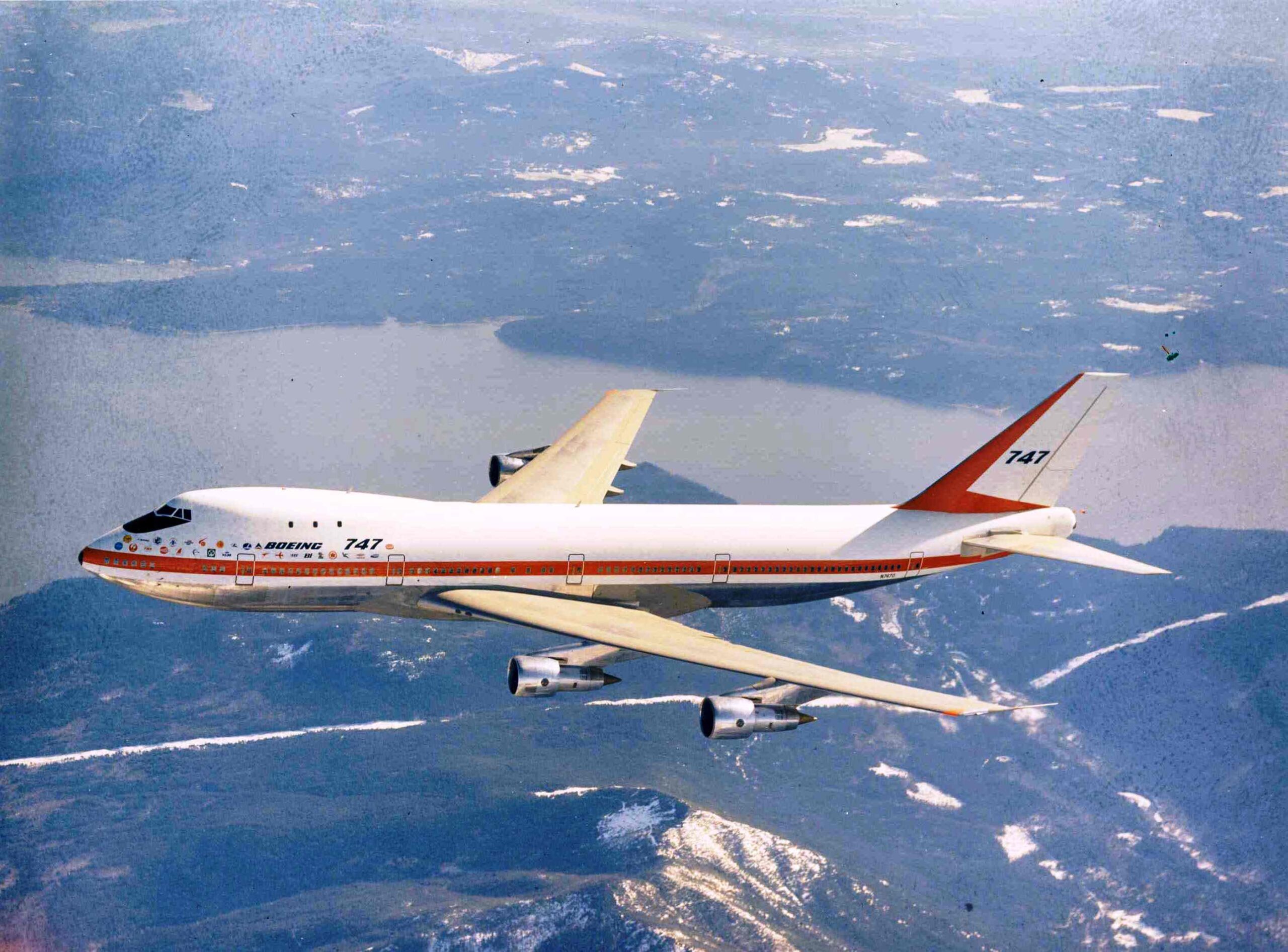 First Flight of the Boeing 747