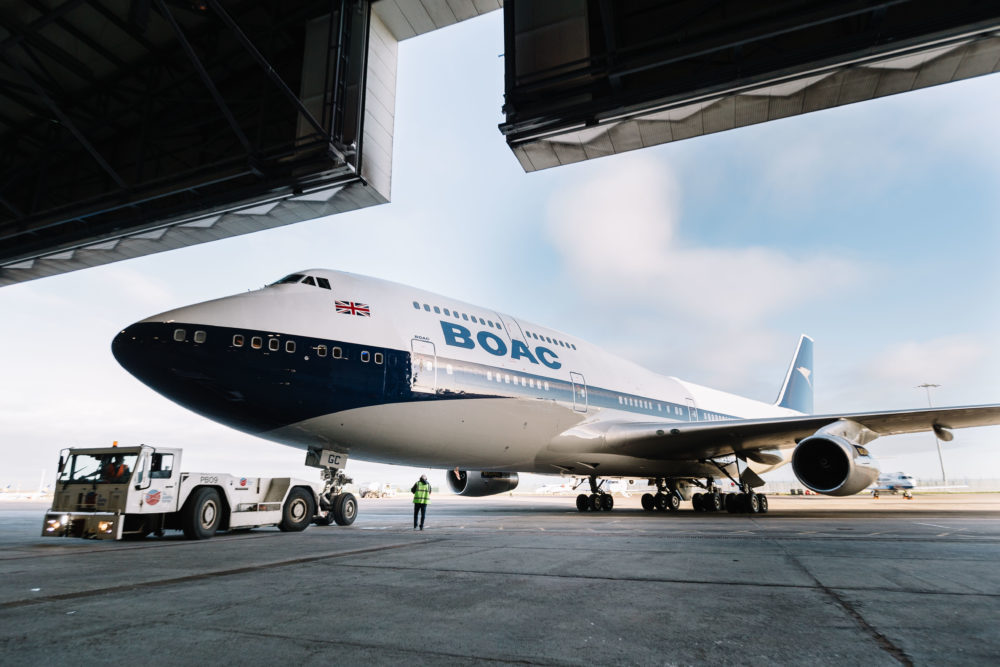 British Airways unveils BOAC Boeing 747