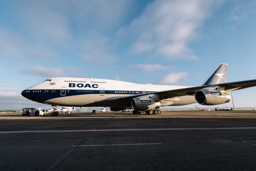 British Airways unveils BOAC Boeing 747